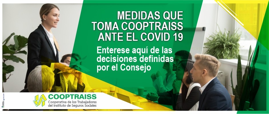 Medidas que toma Cooptraiss ante el COVID-19, 24 de marzo 2020